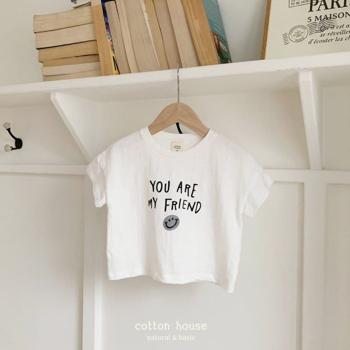 Cotton House - Korean Children Fashion - #minifashionista - Smile Short Sleeve Tee - 6