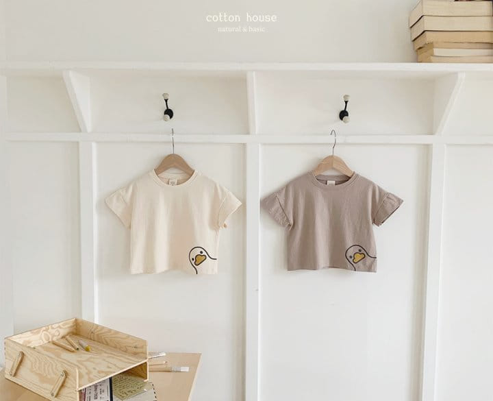 Cotton House - Korean Children Fashion - #minifashionista - Duck Short Sleeve Tee - 5