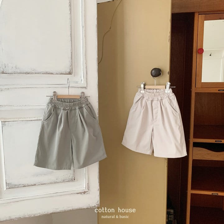Cotton House - Korean Children Fashion - #minifashionista - Cropped Shorts