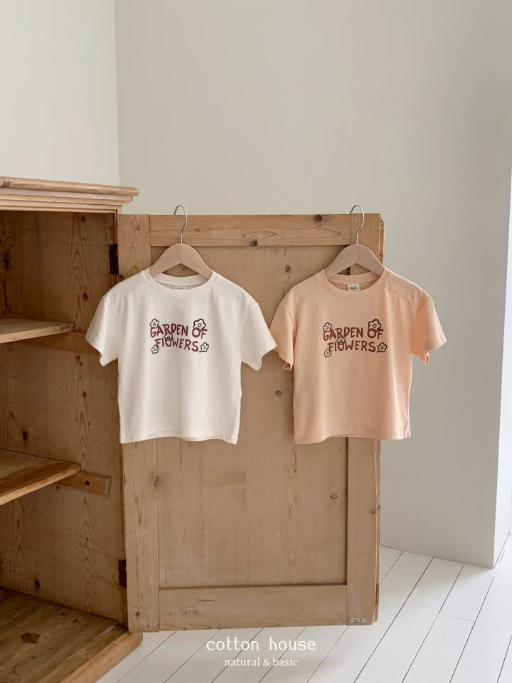 Cotton House - Korean Children Fashion - #stylishchildhood - Garden Flower Short Sleeve Tee - 7