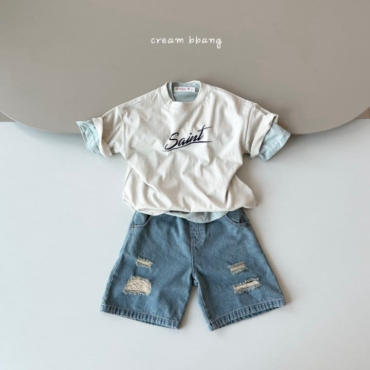 Cream Bbang - Korean Children Fashion - #childrensboutique - Saint Single Tee - 2