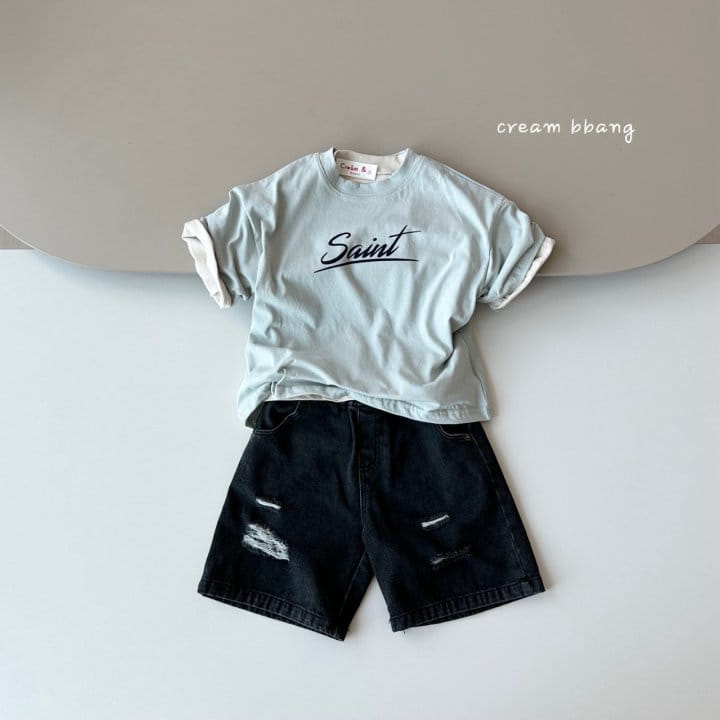 Cream Bbang - Korean Children Fashion - #designkidswear - Saint Single Tee - 3