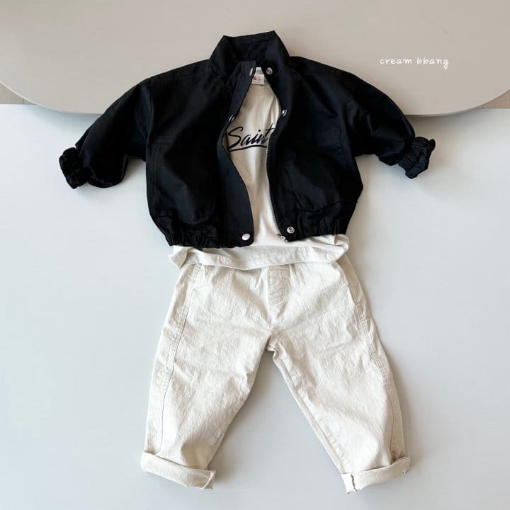 Cream Bbang - Korean Children Fashion - #kidsshorts - Saint Single Tee - 6