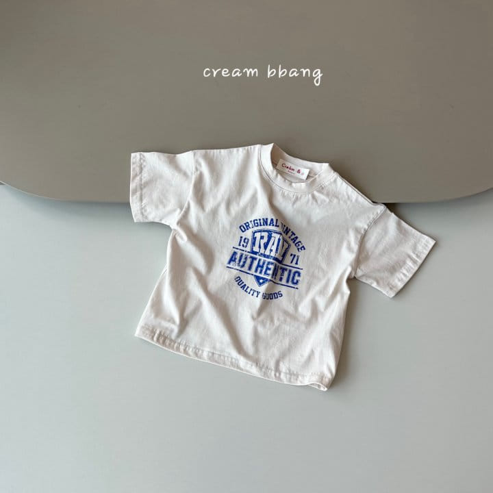 Cream Bbang - Korean Children Fashion - #kidsshorts - 1971 Single Tee - 2
