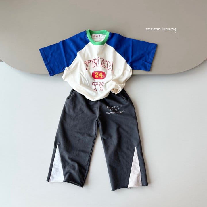 Cream Bbang - Korean Children Fashion - #stylishchildhood - Wide Color Training Pants - 6