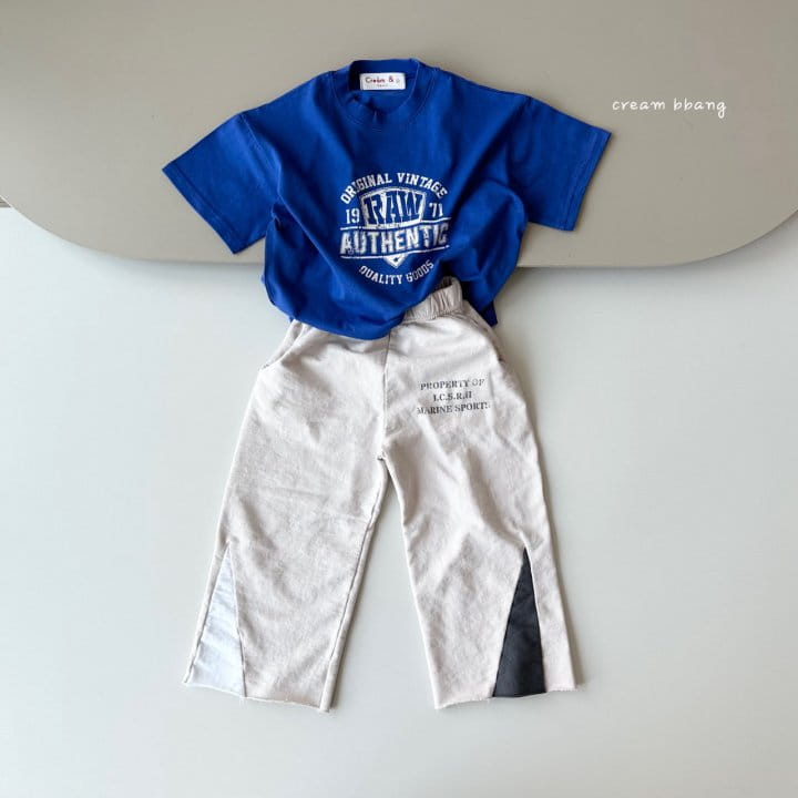 Cream Bbang - Korean Children Fashion - #toddlerclothing - Wide Color Training Pants - 5
