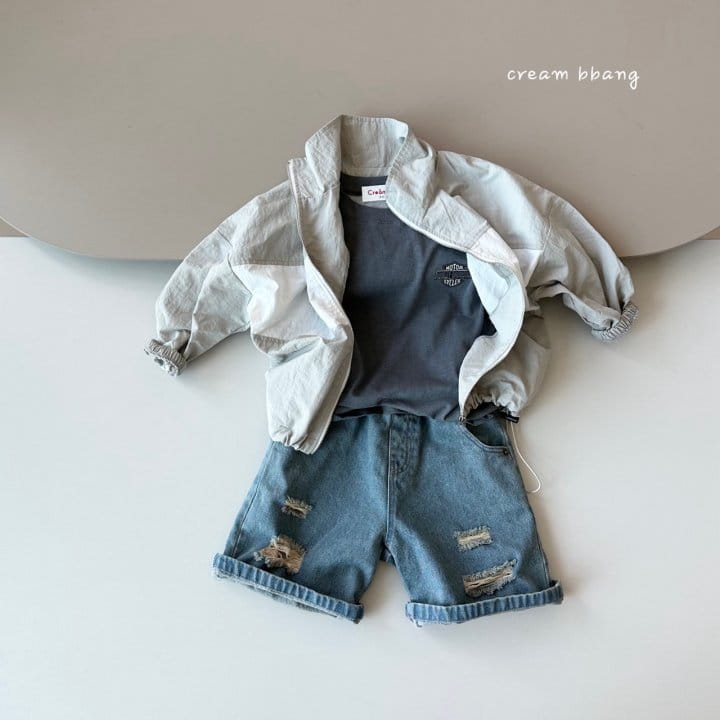 Cream Bbang - Korean Children Fashion - #toddlerclothing - Twins Vintage Denim Pants - 8