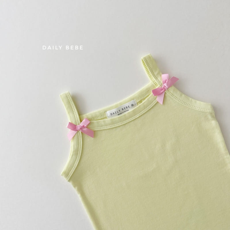 Daily Bebe - Korean Children Fashion - #Kfashion4kids - Ribbon String Sleeveless Tee - 3
