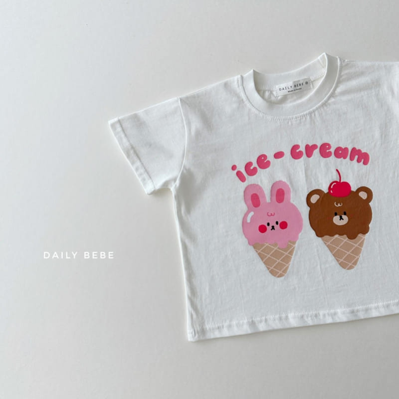 Daily Bebe - Korean Children Fashion - #Kfashion4kids - Icecream Tee - 2
