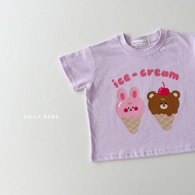 Daily Bebe - Korean Children Fashion - #childofig - Icecream Tee - 8