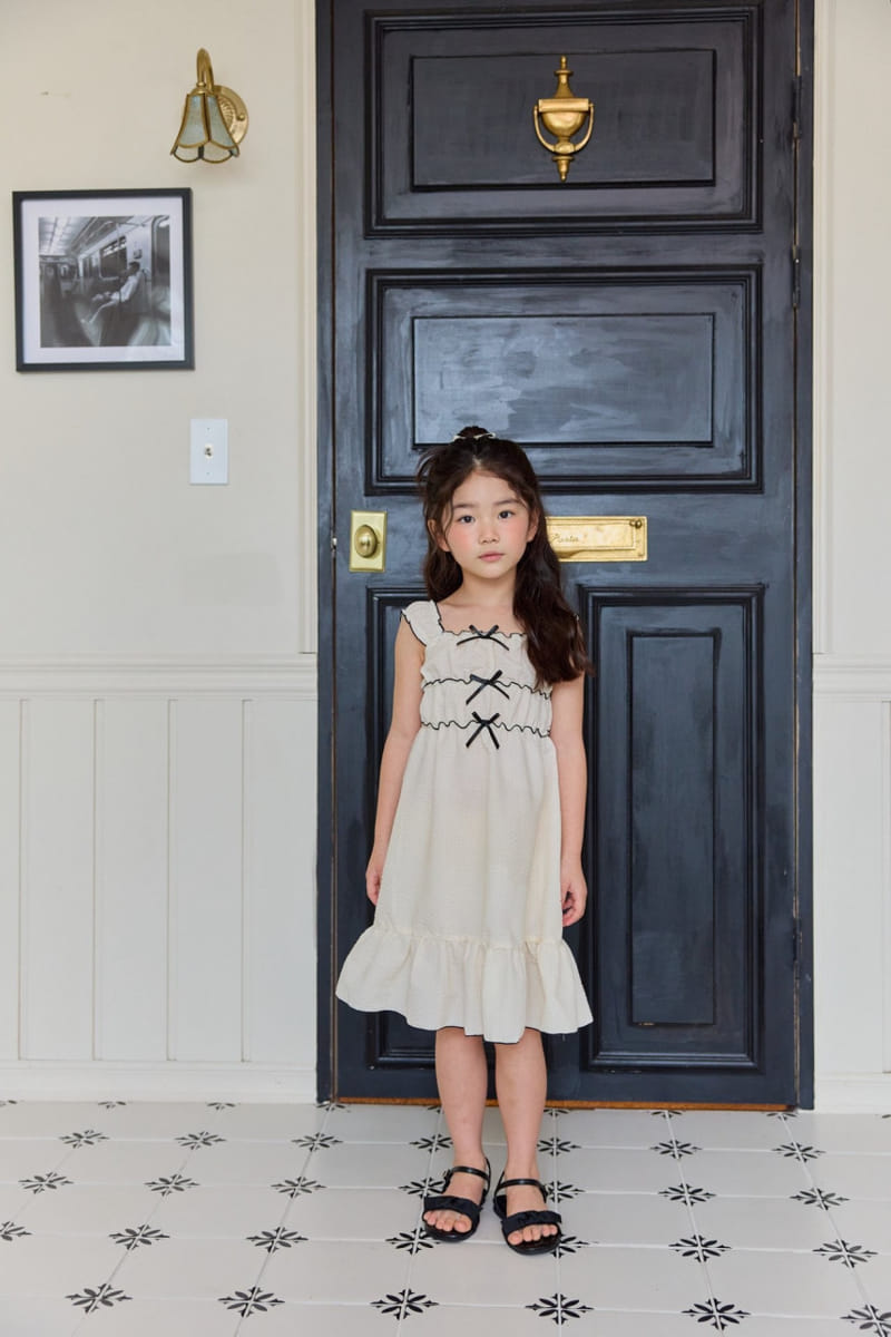 Daily Bebe - Korean Children Fashion - #childrensboutique - Petite Ribbon One-Piece - 7
