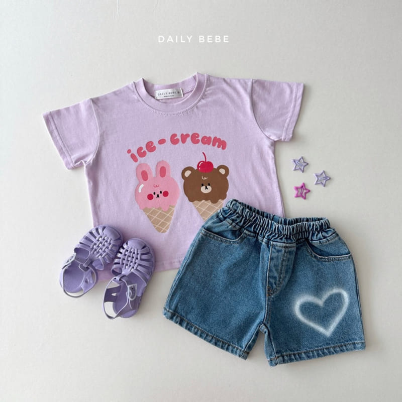 Daily Bebe - Korean Children Fashion - #discoveringself - Icecream Tee - 11