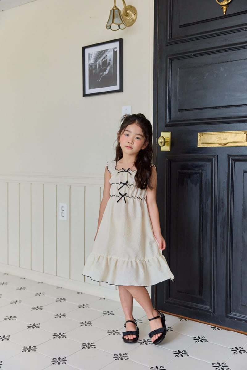Daily Bebe - Korean Children Fashion - #discoveringself - Petite Ribbon One-Piece - 9