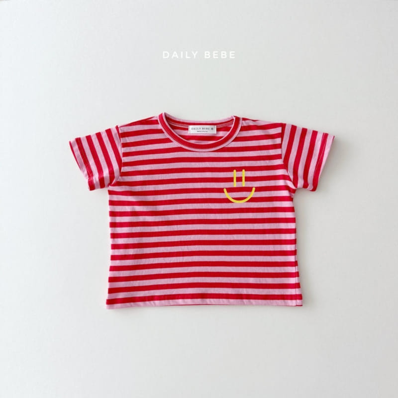 Daily Bebe - Korean Children Fashion - #kidsshorts - Smile ST Tee - 2