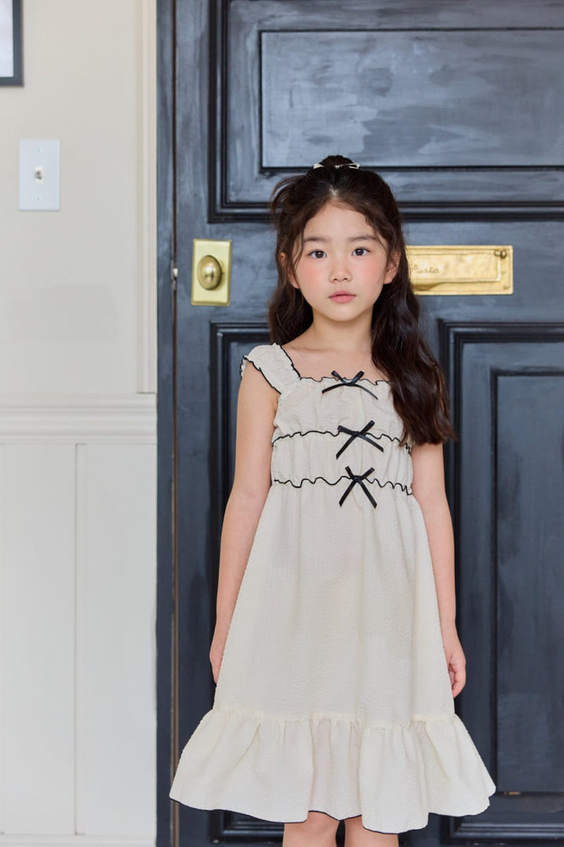 Daily Bebe - Korean Children Fashion - #kidsshorts - Petite Ribbon One-Piece - 11