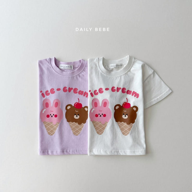 Daily Bebe - Korean Children Fashion - #kidzfashiontrend - Icecream Tee