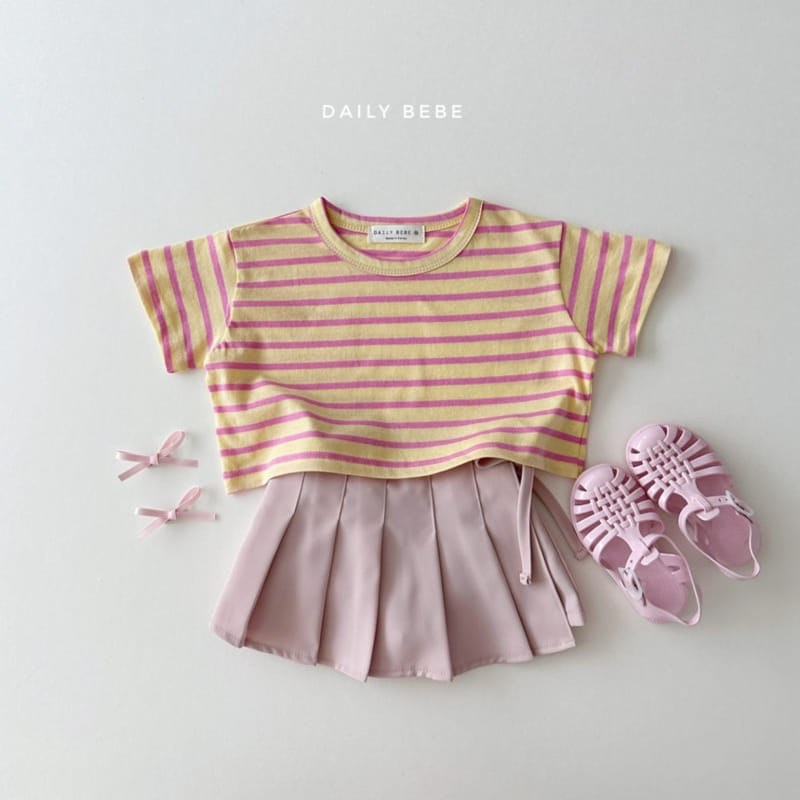 Daily Bebe - Korean Children Fashion - #littlefashionista - ST Crop Tee - 5