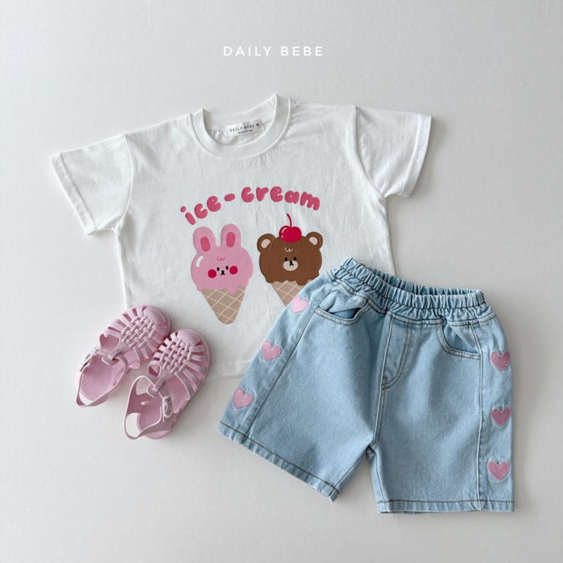 Daily Bebe - Korean Children Fashion - #littlefashionista - Icecream Tee - 4
