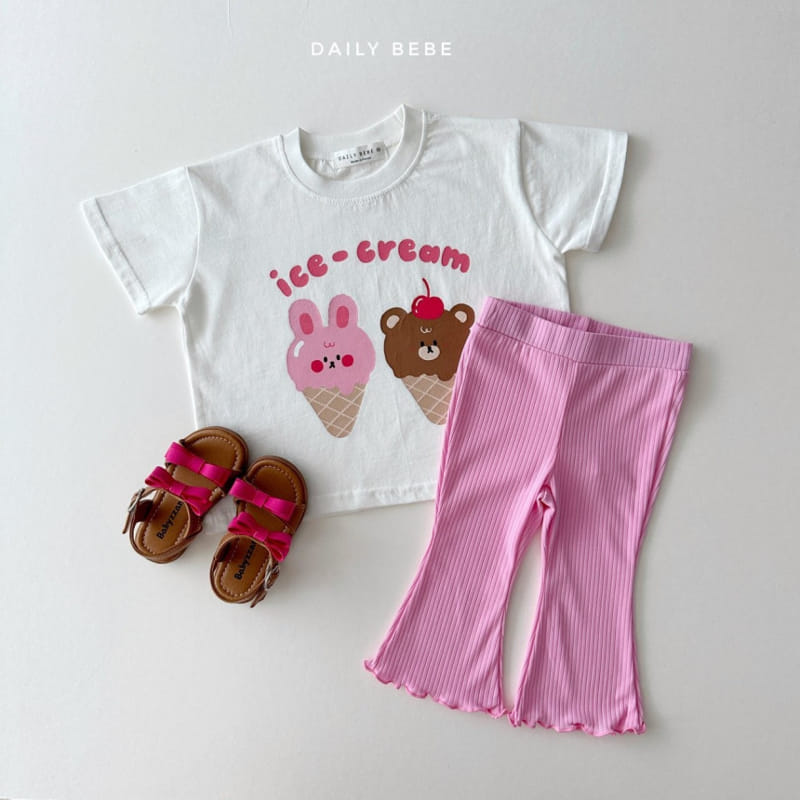 Daily Bebe - Korean Children Fashion - #minifashionista - Icecream Tee - 5
