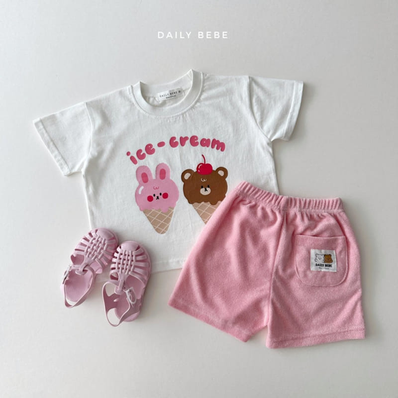 Daily Bebe - Korean Children Fashion - #prettylittlegirls - Icecream Tee - 6
