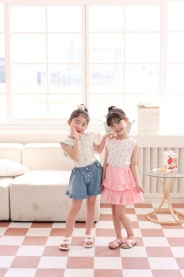Dalla - Korean Children Fashion - #designkidswear - Flower Soft Tee - 2
