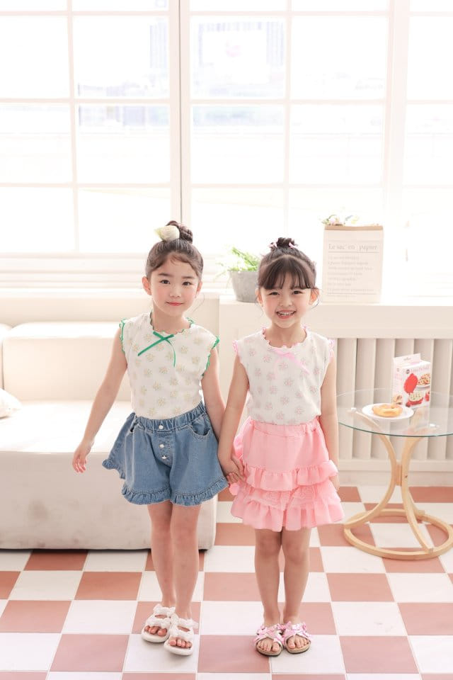 Dalla - Korean Children Fashion - #kidsshorts - Flower Soft Tee - 5