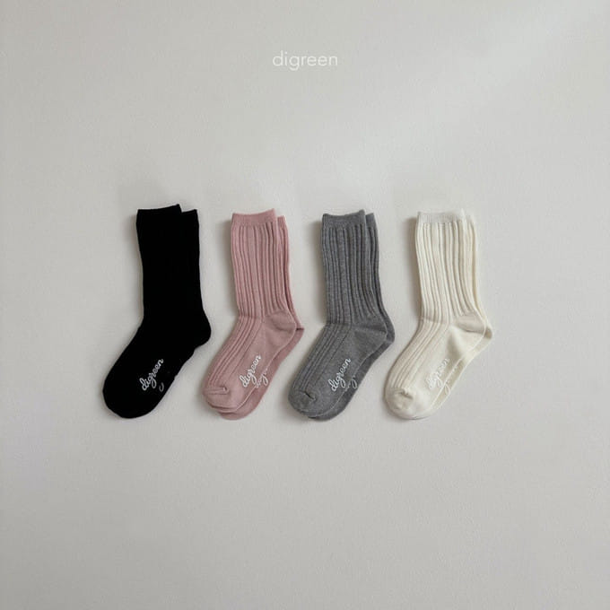 Digreen - Korean Children Fashion - #Kfashion4kids - Natural Socks