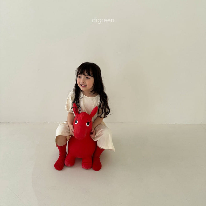 Digreen - Korean Children Fashion - #Kfashion4kids - Heart One-Piece - 9