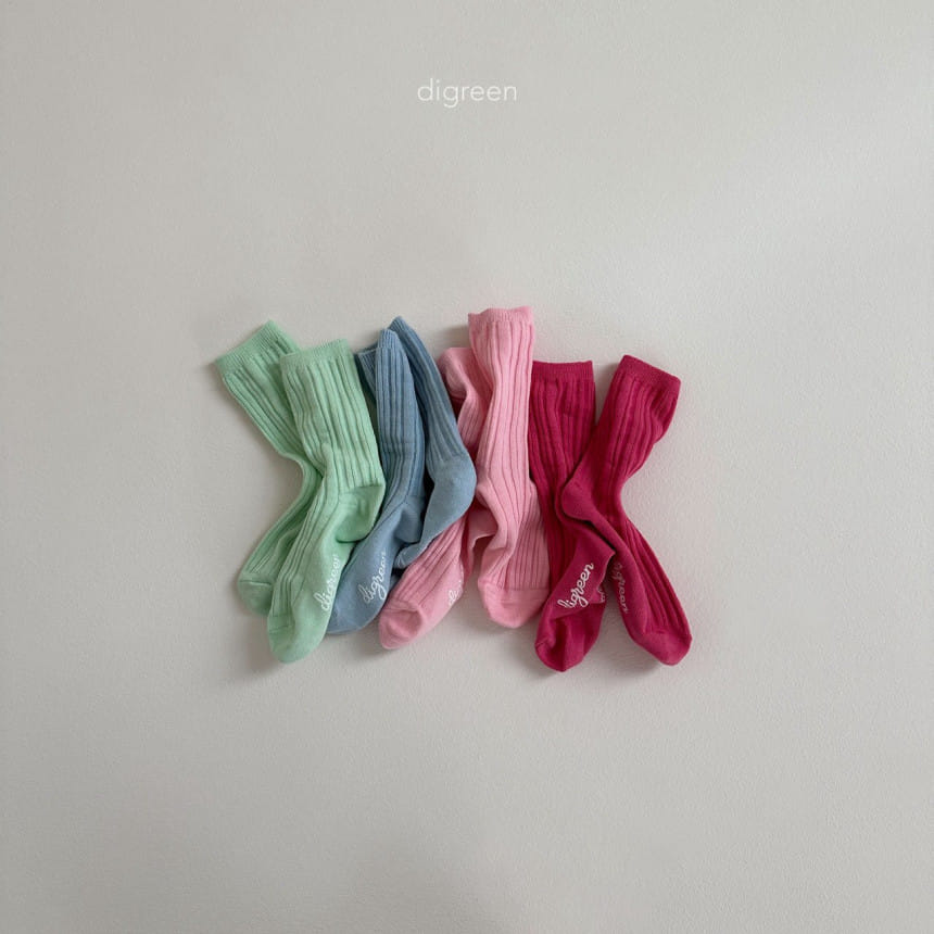 Digreen - Korean Children Fashion - #Kfashion4kids - Point Socks - 2