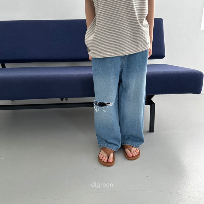 Digreen - Korean Children Fashion - #childofig - Cutting Denim Pants