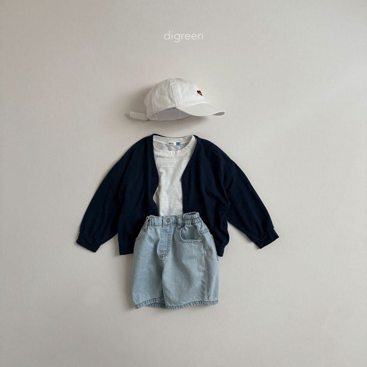 Digreen - Korean Children Fashion - #childofig - Bermuda Denim Pants - 11