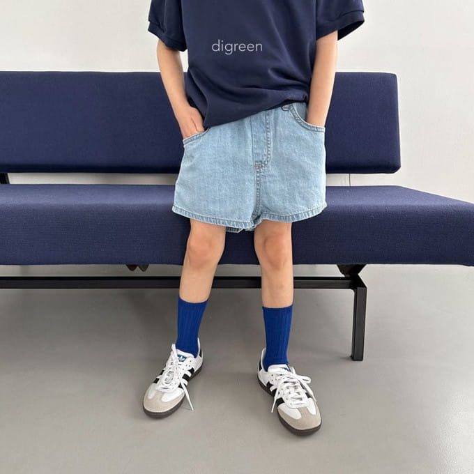 Digreen - Korean Children Fashion - #childrensboutique - Short Denim Pants