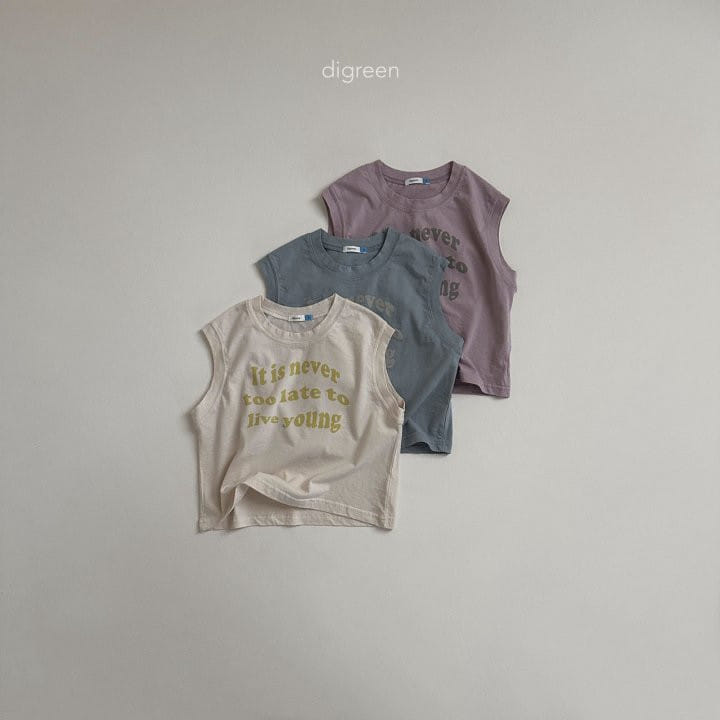 Digreen - Korean Children Fashion - #childrensboutique - Never Sleeveless Tee - 2