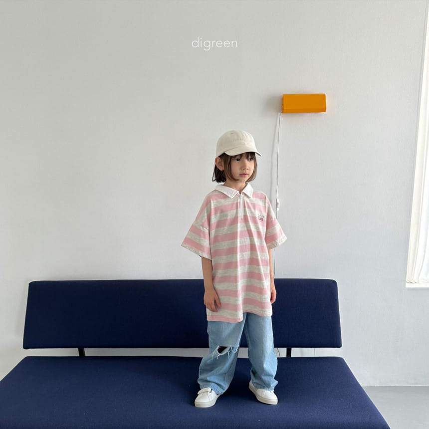 Digreen - Korean Children Fashion - #childrensboutique - Cutting Denim Pants - 4