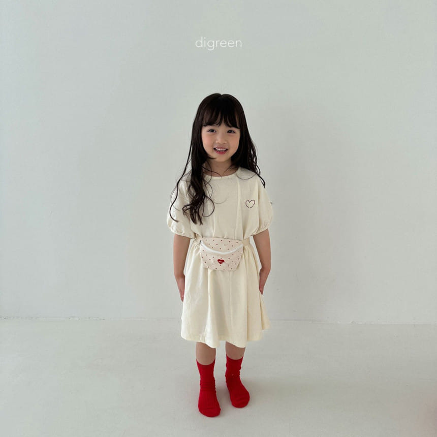 Digreen - Korean Children Fashion - #designkidswear - Heart One-Piece - 4