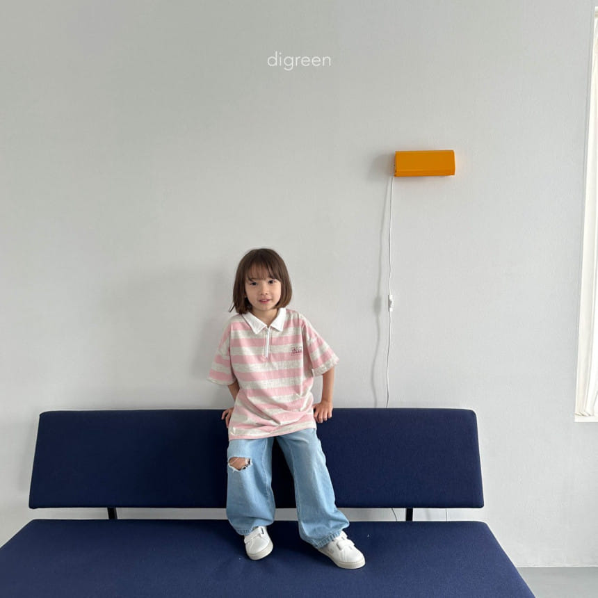 Digreen - Korean Children Fashion - #discoveringself - Cutting Denim Pants - 5