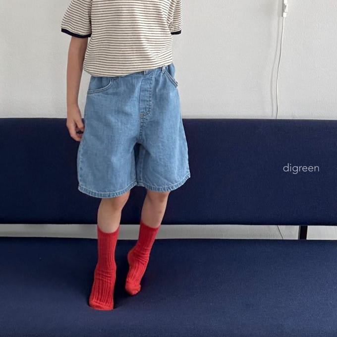 Digreen - Korean Children Fashion - #fashionkids - Bermuda Denim Pants