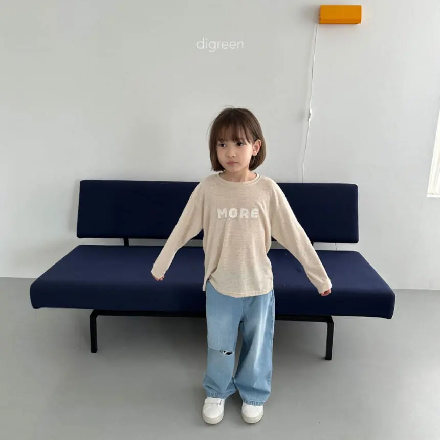 Digreen - Korean Children Fashion - #kidsshorts - Cutting Denim Pants - 7