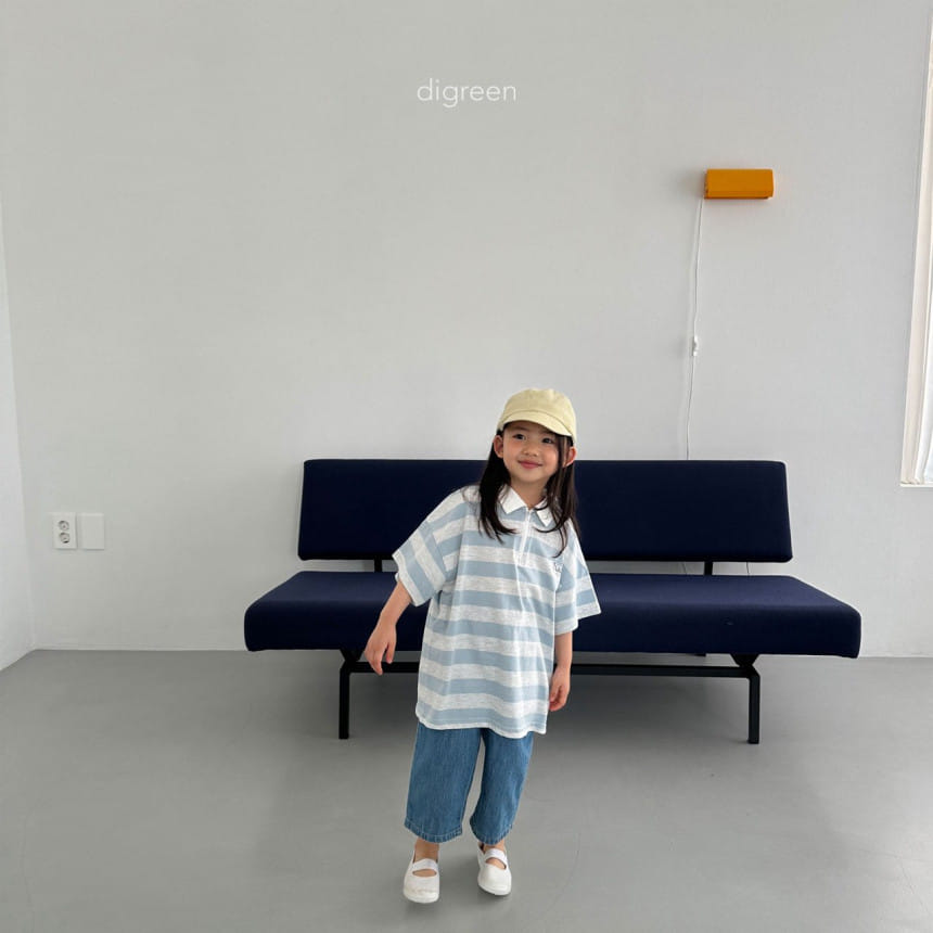 Digreen - Korean Children Fashion - #kidsshorts - ST Collar Long Tee - 6