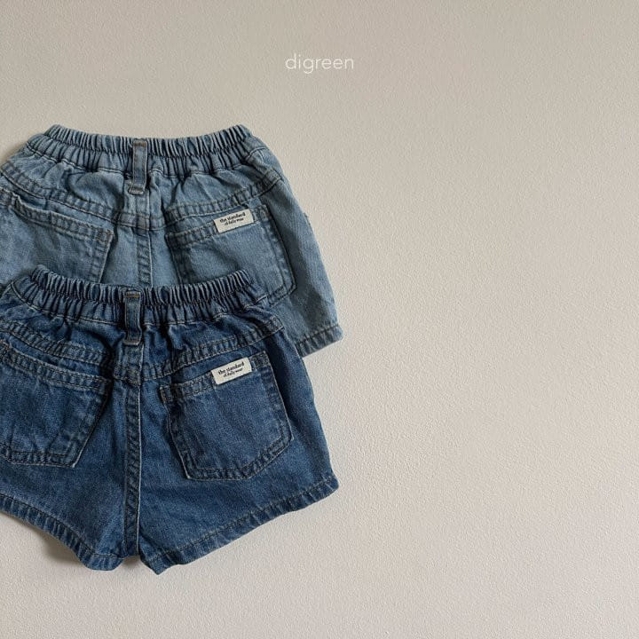Digreen - Korean Children Fashion - #kidsshorts - Short Denim Pants - 5
