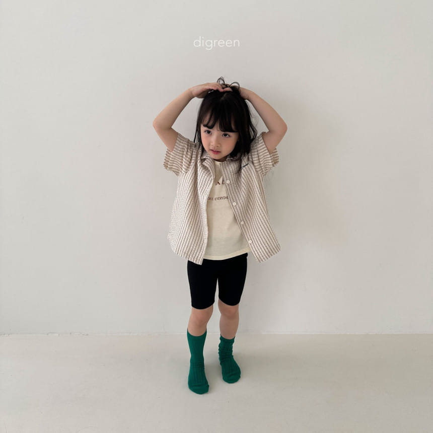 Digreen - Korean Children Fashion - #kidsstore - Waffle Short Leggings - 11