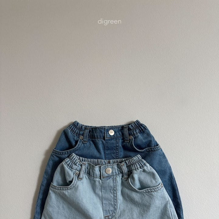 Digreen - Korean Children Fashion - #kidsstore - Bermuda Denim Pants - 4