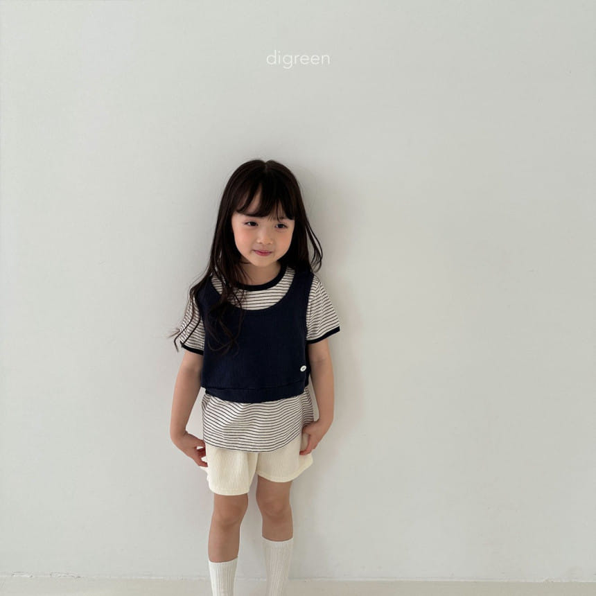 Digreen - Korean Children Fashion - #littlefashionista - ST Color Tee - 9