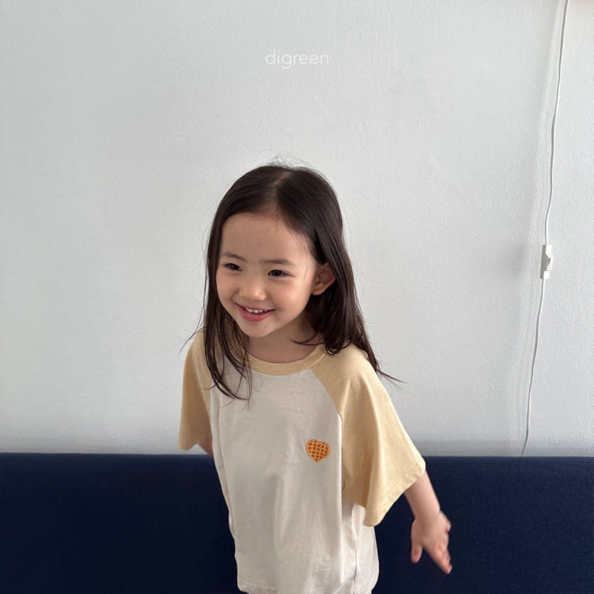 Digreen - Korean Children Fashion - #littlefashionista - Waffle Tee - 2