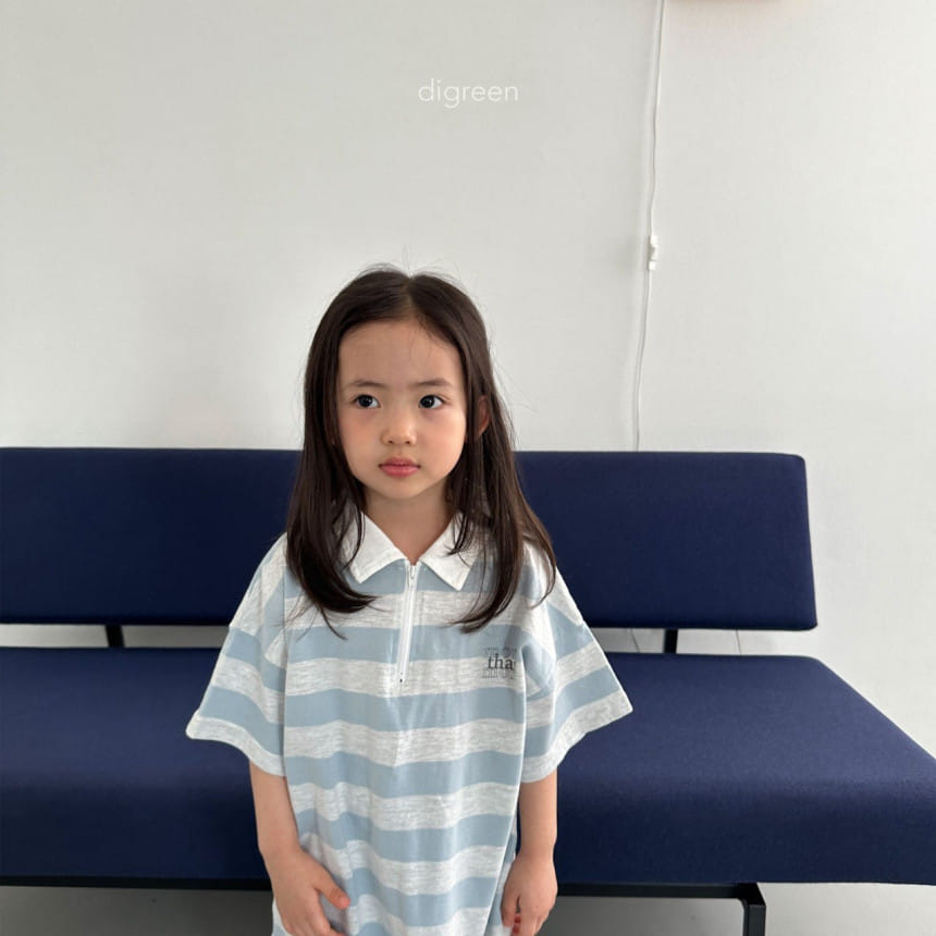 Digreen - Korean Children Fashion - #littlefashionista - ST Collar Long Tee - 10