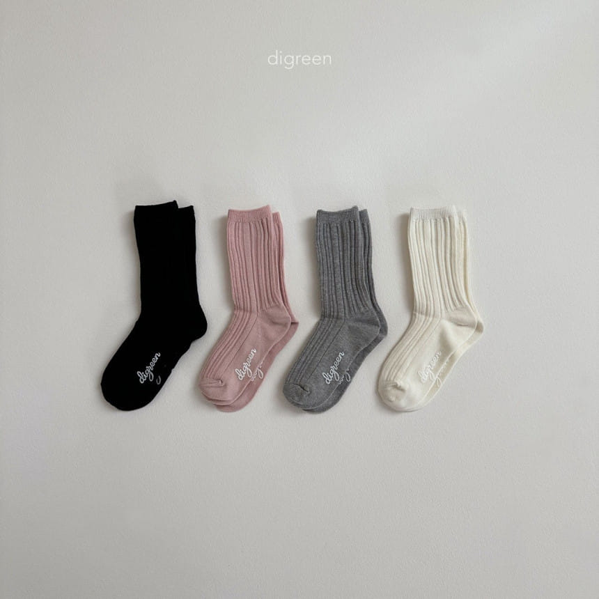 Digreen - Korean Children Fashion - #magicofchildhood - Natural Socks - 3