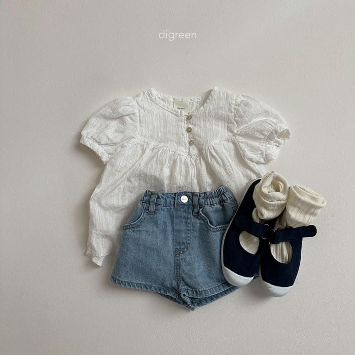 Digreen - Korean Children Fashion - #magicofchildhood - Short Denim Pants - 10