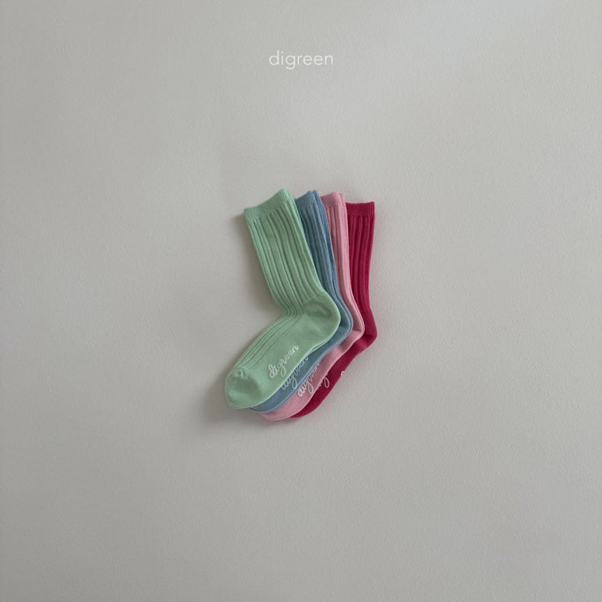 Digreen - Korean Children Fashion - #littlefashionista - Point Socks - 4