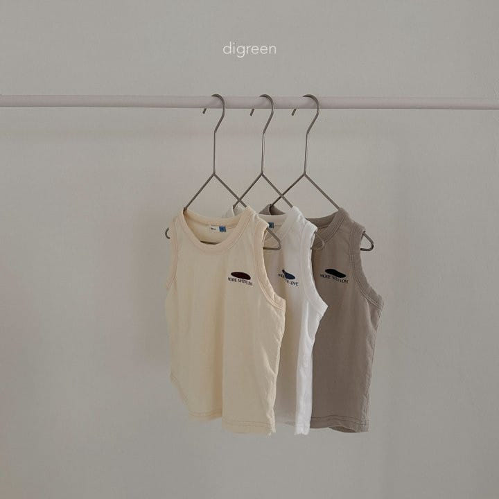 Digreen - Korean Children Fashion - #minifashionista - With Sleeveless Tee - 3