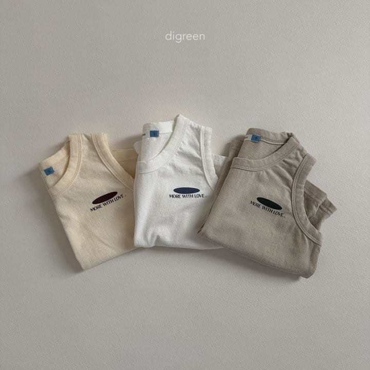 Digreen - Korean Children Fashion - #minifashionista - With Sleeveless Tee - 4